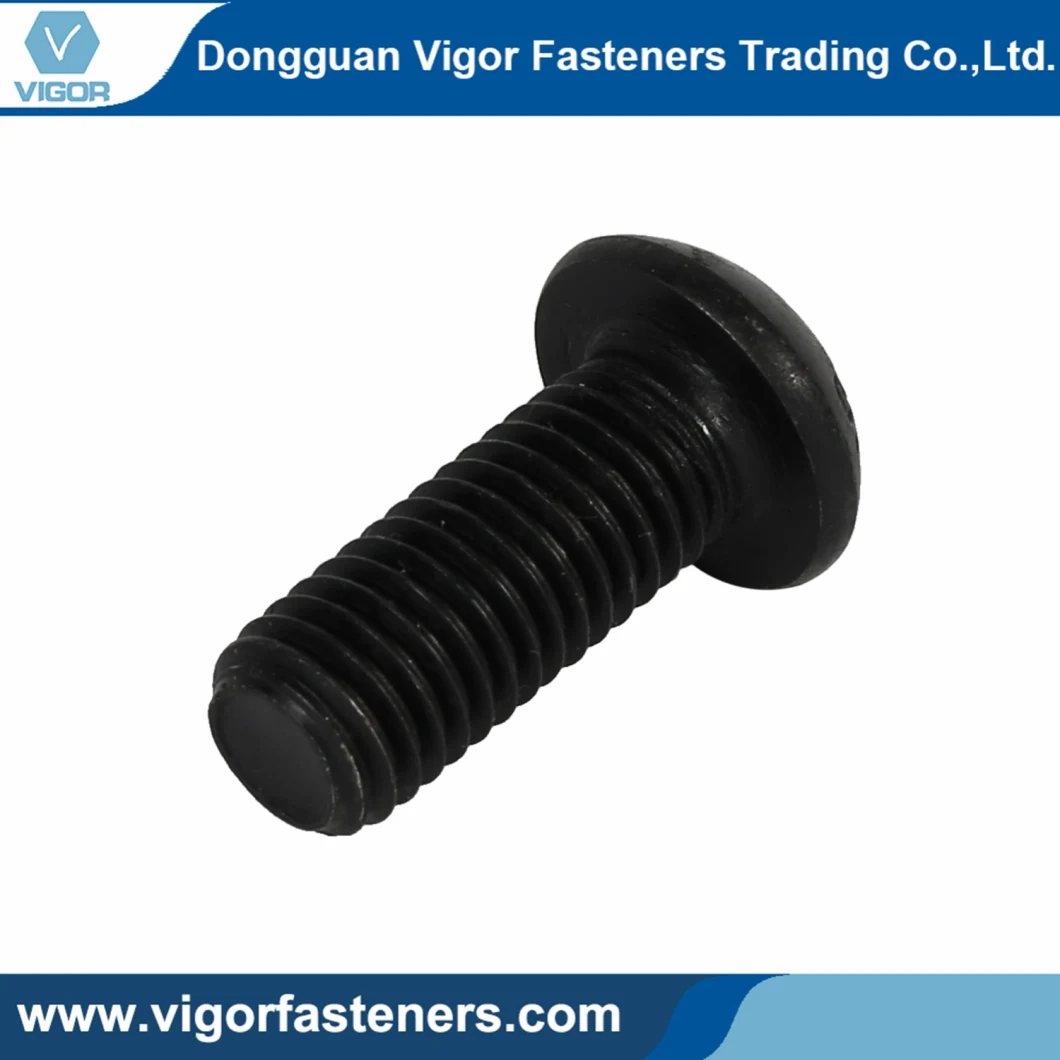 M6/M8/M10 ISO7380 Black Oxide Metric Hex Socket Button Head Cap Screw for Machinery