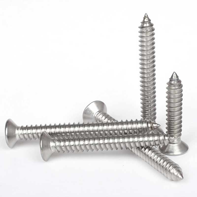 Stainless Steel Set Machine Drilling Phillips Flat Pan Head Countersunk Self-Tapping Screw